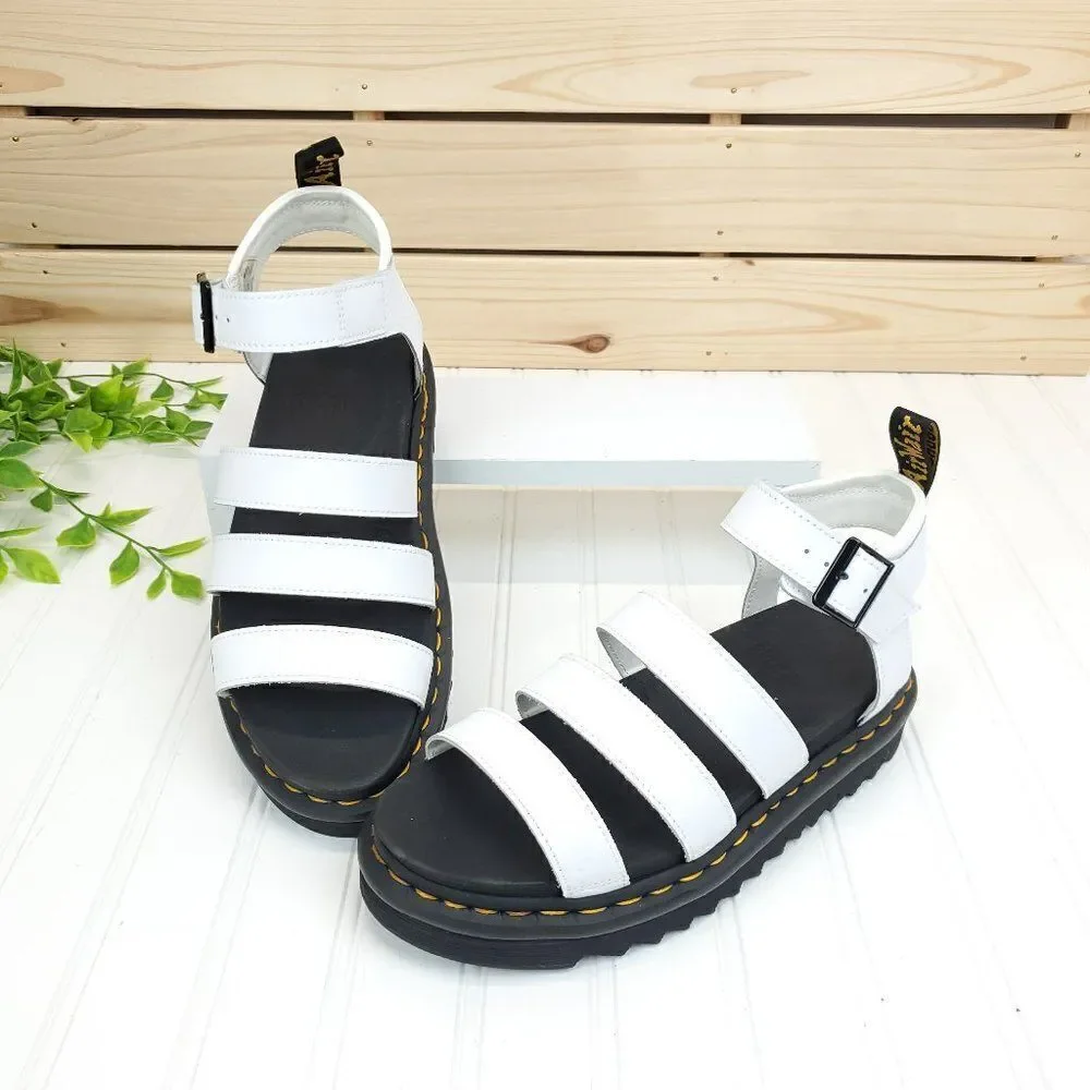 Dr. Martens Women's Blaire Hydro Leather Strap Sandals Size 9